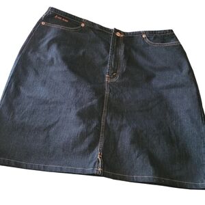 Lois Dark Wash Denim Skirt